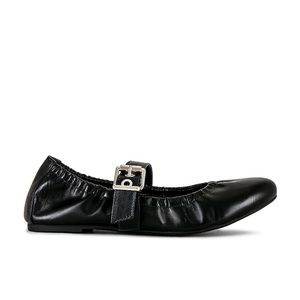 Schutz Calita Slip On Buckled Mary Jane Ballet Flats